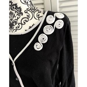 CJ Banks Women's Sweater 1X XL Black Pullover